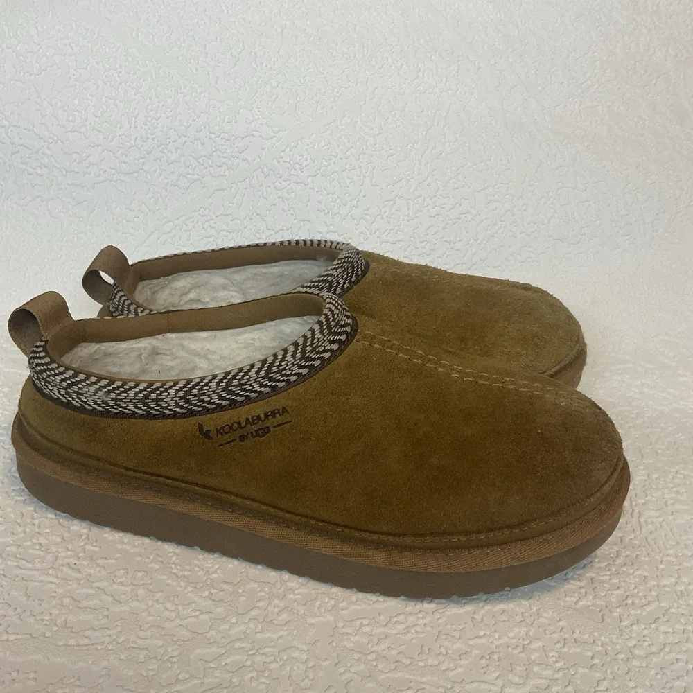 Koolaburra by UGG 1159670K Chestnut BURREE SLIPPERS Faux Fur Lining 4